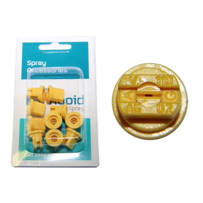 Standard fan nozzle 110 degrees 0.02 yellow