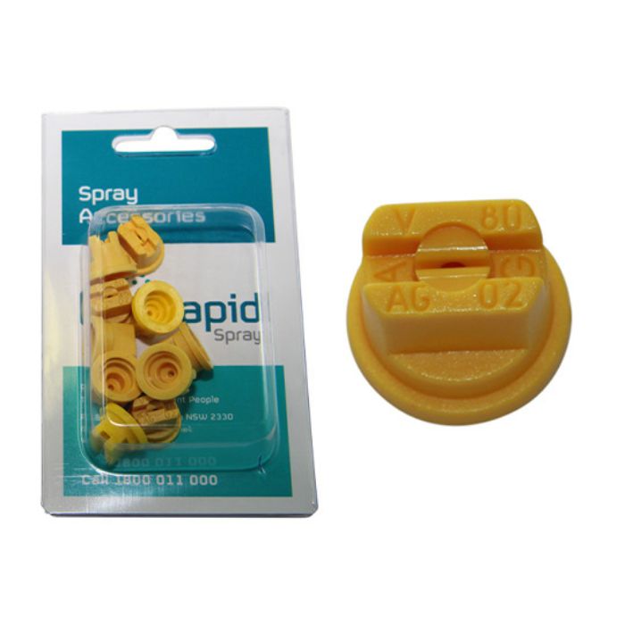 standard fan 80 degrees nozzle 0.02 yellow