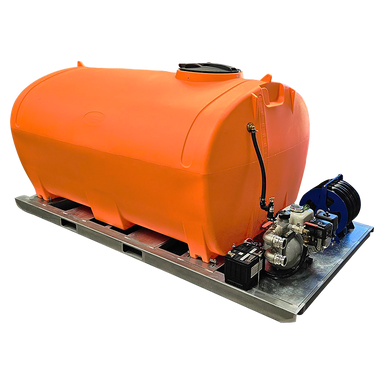 2,000L Skid Mounted Firefighting Unit 6.5HP side view
