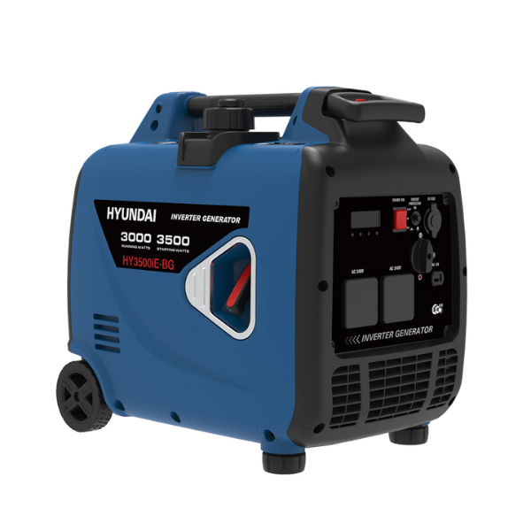 4.3kVA Hyundai HY3500iE Inverter – Electric Start - left angle view