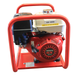 Honda GX 4000 portable generator with a red metal frame, red engine cover, black flywheel cover, and a cream-colored fuel tank.