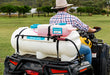 95l rapidmix clean tank sprayer 7l chemical tankk back of atv