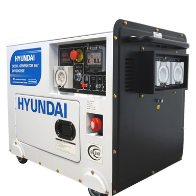6.5kVA Hyundai Diesel Generator DHY6000SE-RS - angle right