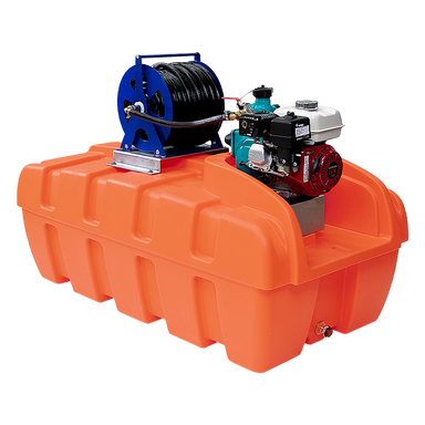 600L Compact Firefighting Unit w/ Hose Reel - side view