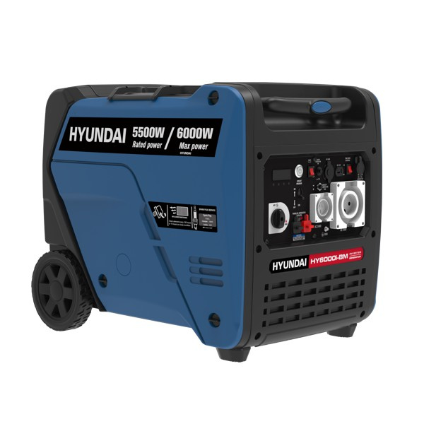 Hyundai portable generator on a white background