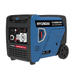 Blue Hyundai generator on a white background