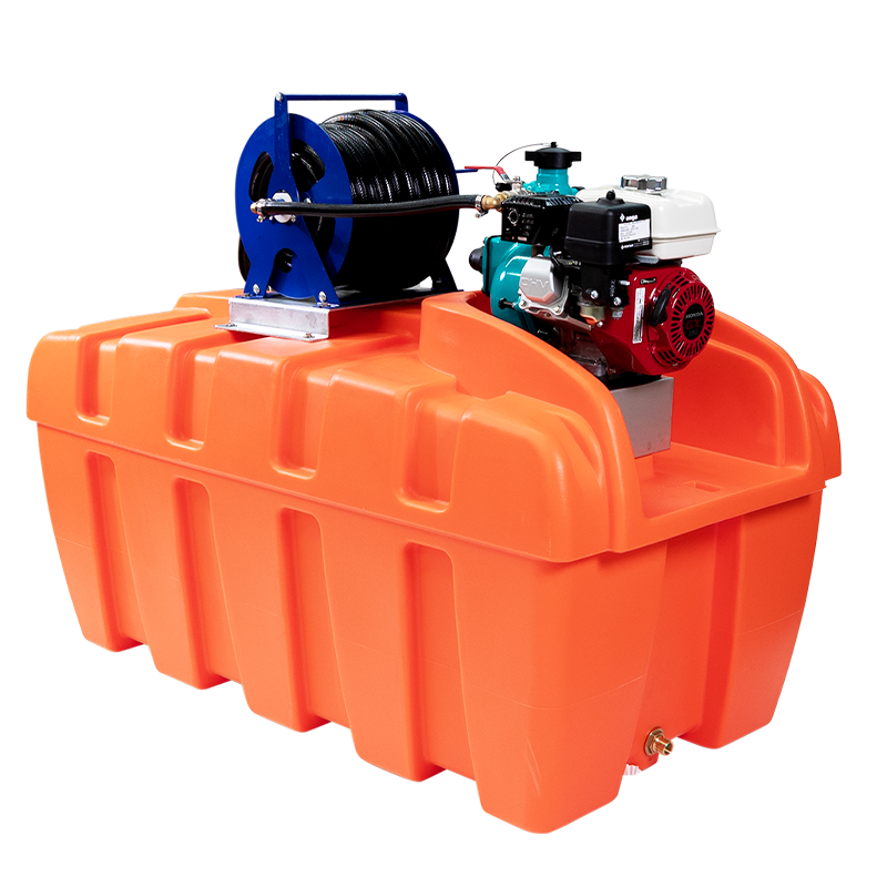 800L Compact Firefighting Unit w/ Hose Reel - side view