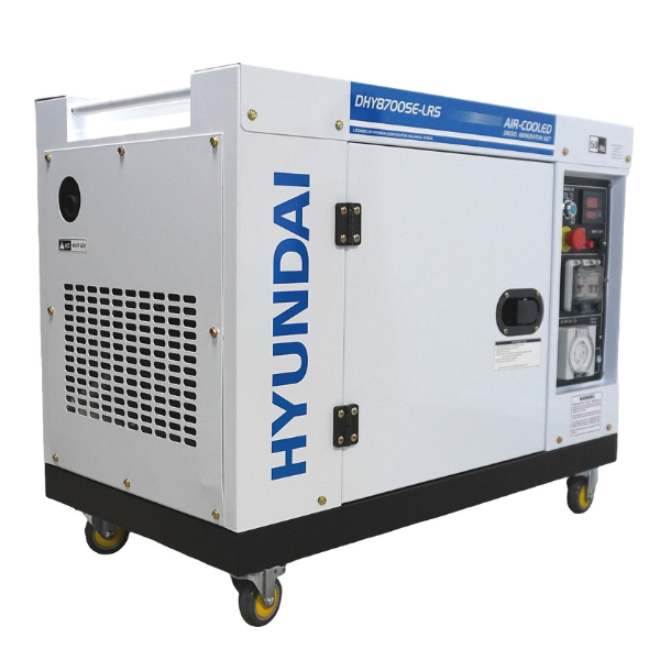 8kVA Hyundai DHY8700SE-LRS - angle left side
