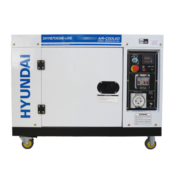 8kVA Hyundai DHY8700SE-LRS - front on