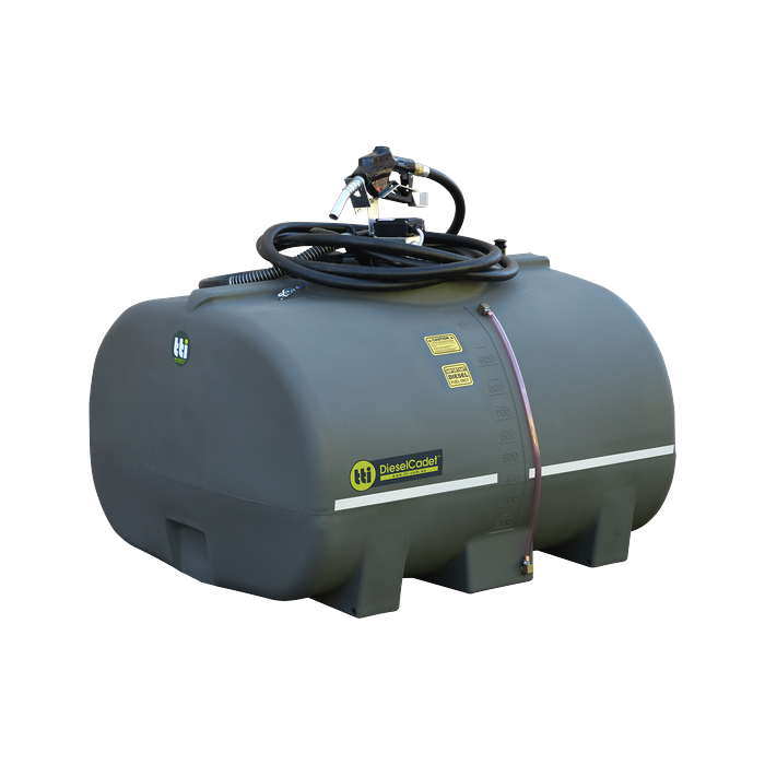 DieselCadet 1000L Bulk Diesel Storage Tank with pump and nozzle