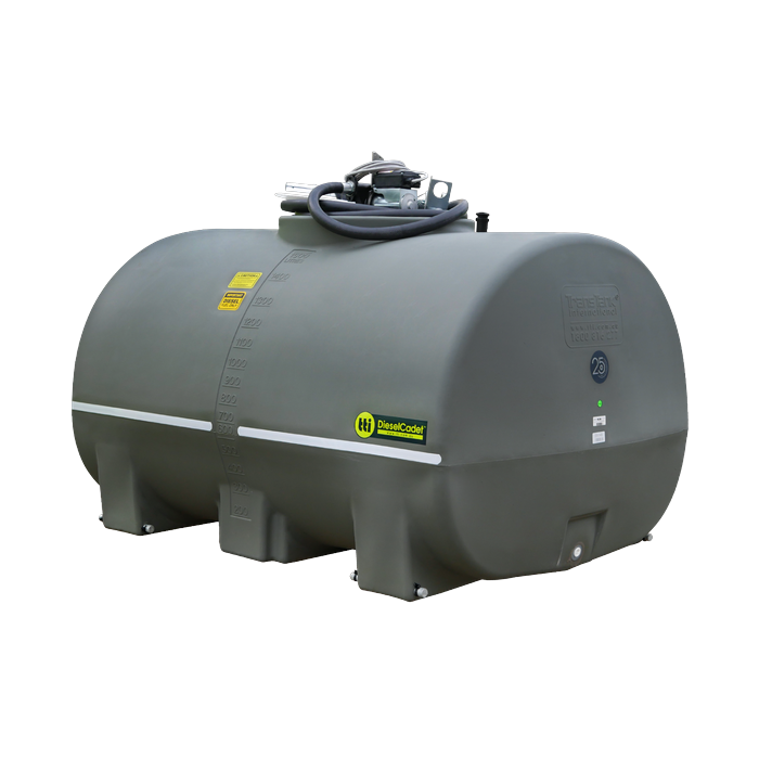 DieselCadet 1500L Bulk Diesel Storage Tank side view