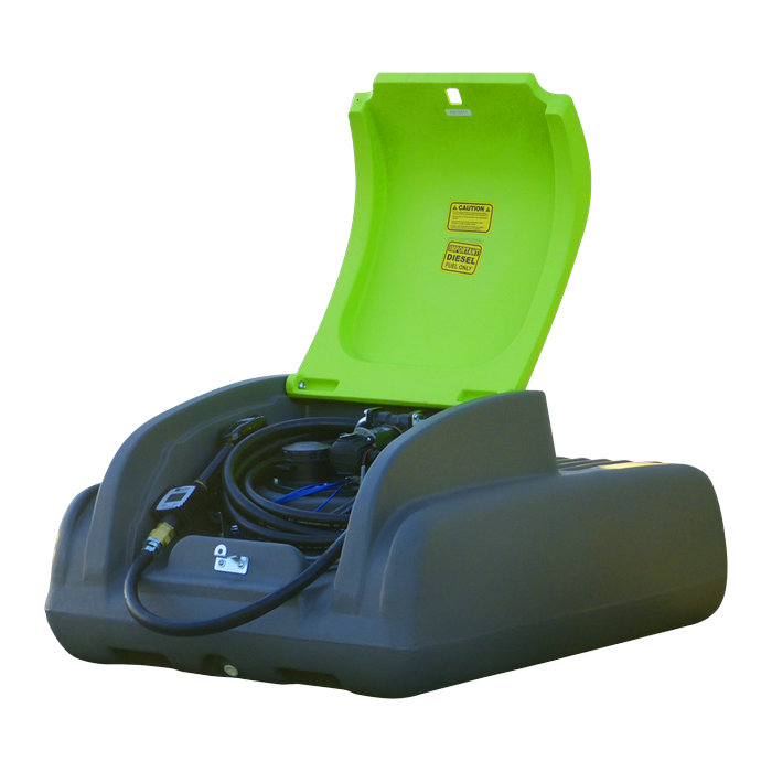 DieselCaptain 200L Low Profile lid open detail
