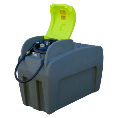 DieselCaptain 400L Slimline lid open detail