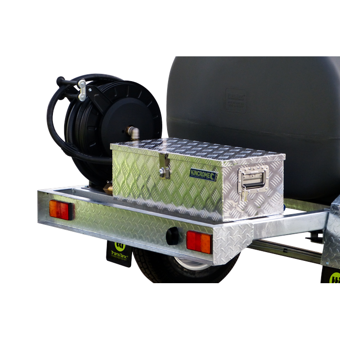 DieselPatrol15 1000L Diesel Fuel Trailer x Hose Reel and Toolbox Close Up