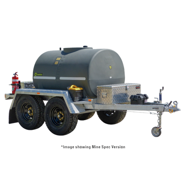 DieselPatrol15 1500L Dual Axle Diesel Fuel Trailer x Rear Angle View