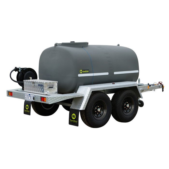 DieselPatrol15 2400L Dual Axle Diesel Fuel Trailer x Rear Angle View