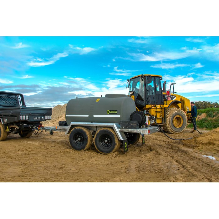 DieselPatrol15 3000L Dual Axle Diesel Fuel Trailer x In Use on Site