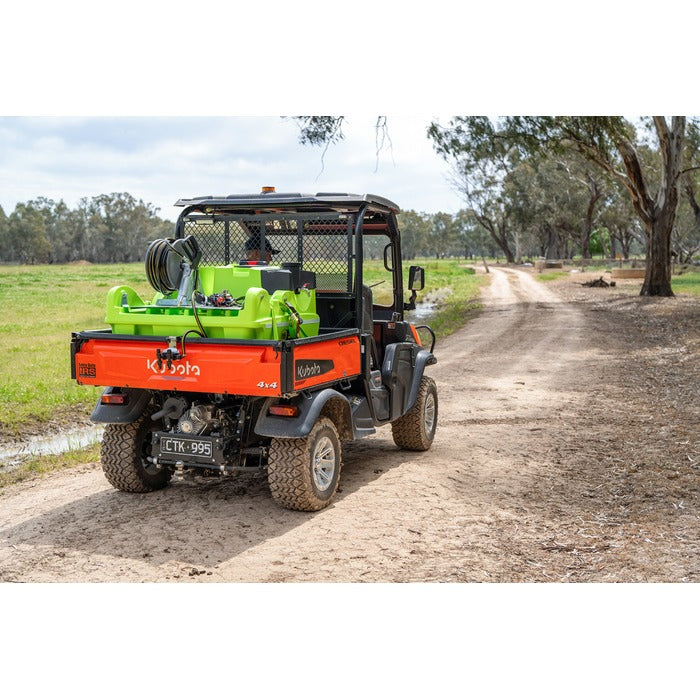 OnDeck 300L UTV sprayer fitted to a Kubota UTV on a farm track