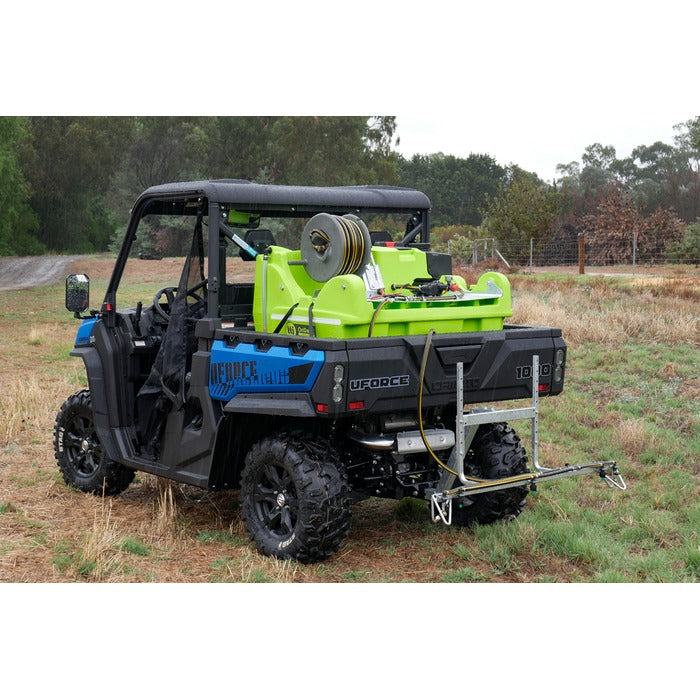 OnDeck 300L 12v UTV sprayer fitted to a UTV tray with boom