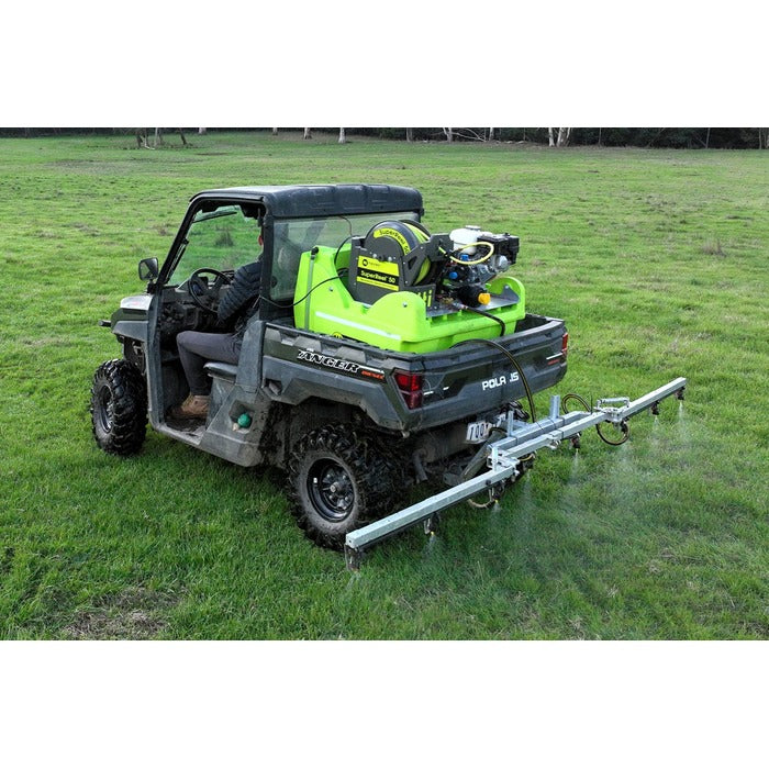 Boom spraying from a Polaris Ranger with the OnDeck 300L UTV sprayer