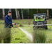 Hose spraying with a boom fitted to a UTV carrying the OnDeck 300L sprayer