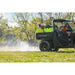 Boom spraying behind a Polaris Ranger with the OnDeck 300L sprayer