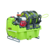 Side angle view of twin SuperReels on OnDeck 300L UTV sprayer