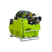 OnDeck 300L twin SuperReel UTV sprayer side view on forkable frame