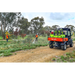 Two operators spraying from a Kubota UTV with the OnDeck 300L twin SuperReel sprayer