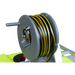 ReelStrike 400L 30m hose reel close up with yellow and black hose