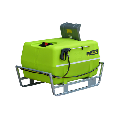 Strike 200L 12v spot sprayer with spray gun, hose and pump cover open