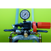 SuperReel 400L Short Twin Reel Slip On Field Sprayer pressure gauge and regulator close up