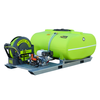 SuperReel 500L Single Reel Slip On Field Sprayer side view