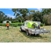 SuperReel 600L Short Single Reel Slip On Field Sprayer parked on ute tray