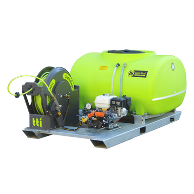 SuperReel 600L Single Reel Slip On Field Sprayer side view