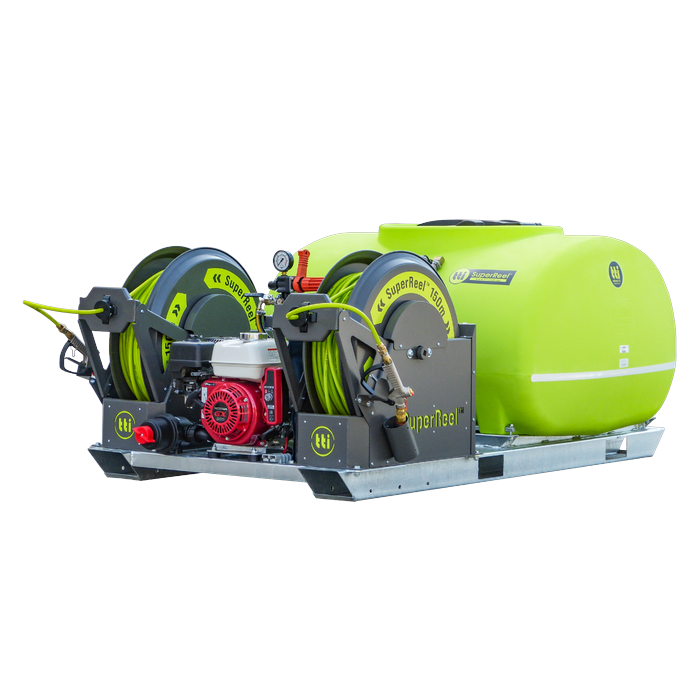 SuperReel 600L Twin Reel Slip On Field Sprayer engine side view