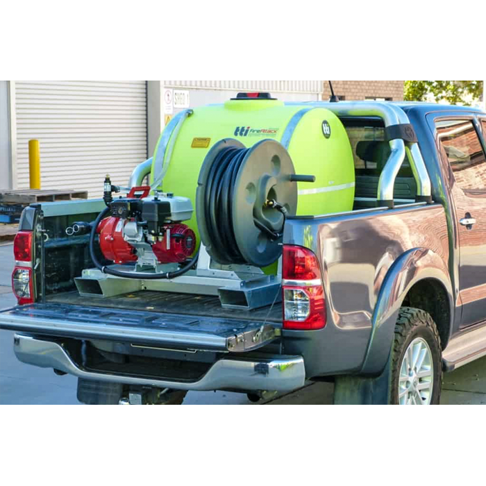 TopCrop 400L short slip on sprayer fitted in a ute tray