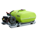 TopCrop 500L slip on sprayer side angle view with hose reel