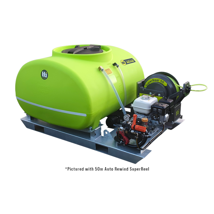TopCrop 600L slip on sprayer with optional 50m SuperReel