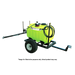 WeedControl 225L 12v spot weed sprayer trailer with 3m boom and pneumatic tyres