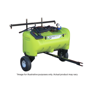 WeedControl 95L zero turn spot weed sprayer trailer with 2m boom and long drawbar